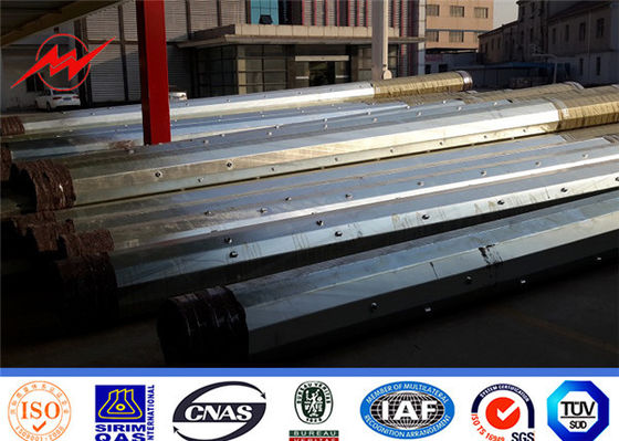 Cina ASTM A 123 ha affusolato il Cctv ottagonale Palo elettrico tubolare d'acciaio fornitore
