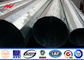 Outdoor Bitumen 20m African Galvanized Steel Power Pole with Cross Arm fornitore