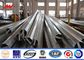 26.5M 5mm Steel Thickness Galvanized Steel Light Tension Electric Pole With Steel Channel Cross Arm fornitore