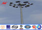 4 alto albero palo leggero delle parti 10mm 40M HDG con velocità una velocità del vento 30m/s di 55 lampade fornitore