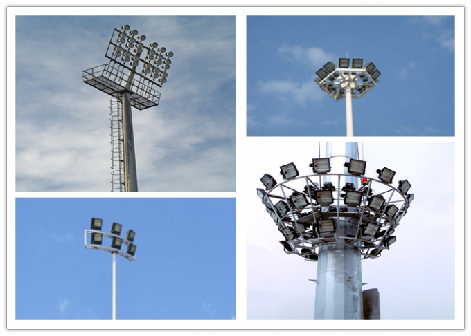illuminazione poligonale del centro sportivo del palo dell'albero di 20m alta con il sistema di sollevamento 1