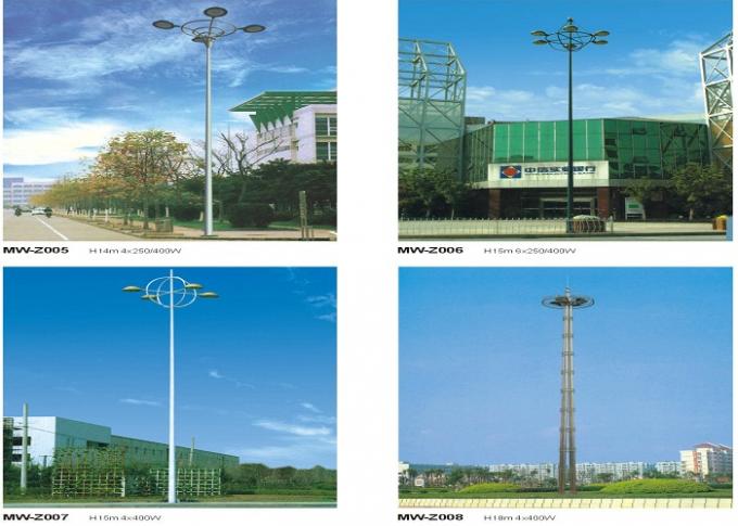 25m pali di illuminazione 15 dell'albero di HDG di 3 sezioni alti * 2000w per illuminazione dell'aeroporto 0
