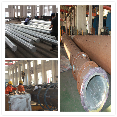 Strutture d'acciaio tubolari affusolate su misura di Electric Power Palo, ISO9001 1