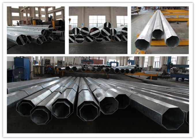 Potere pali d'acciaio elettrico galvanizzato forma poligonale o conica di spessore di 30mm - di 1mm, 2