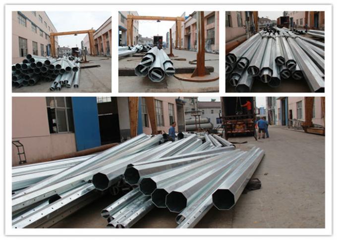 9 m. - 100m palo pratico d'acciaio tubolare per la linea progetto di distribuzione elettrica 1