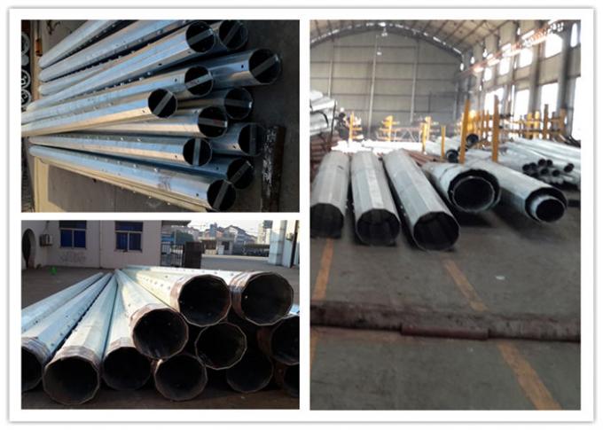Palo tubolare d'acciaio elettrico, Metal pali pratici per la linea il progetto di distribuzione 132kv 0