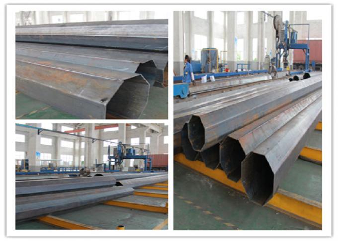 Potere d'acciaio 1200dan palo di ASTM A572/S355 18m per il progetto elettrico ad alta tensione 0