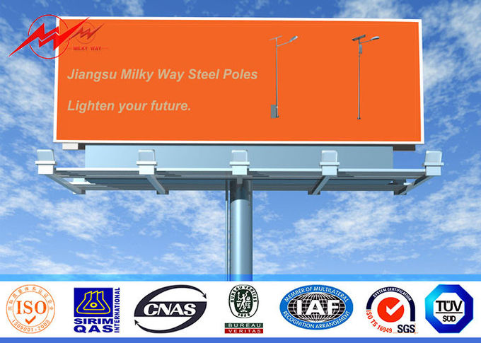 Scelga la pubblicità all'aperto parteggiata del tabellone per le affissioni della struttura d'acciaio per la strada principale 1