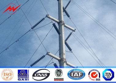 Cina 132kv Octagonal  Electrical Galvanized Steel Telescopic Pole AWS D1.1 For Power Line Project fornitore