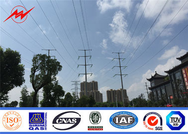 Cina la torre poligonale dei pali di compagnia d'elettricità 132kv ha galvanizzato il palo elettrico d'acciaio fornitore