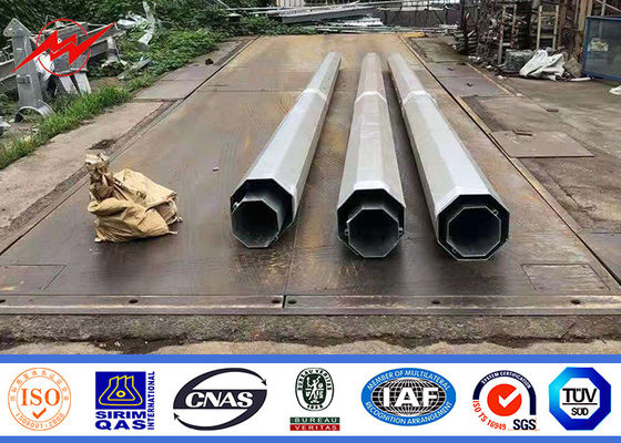 Cina distribuzione galvanizzata tradizionale pratica di pali dell'acciaio di 69kv 60ft 65ft 70ft fornitore
