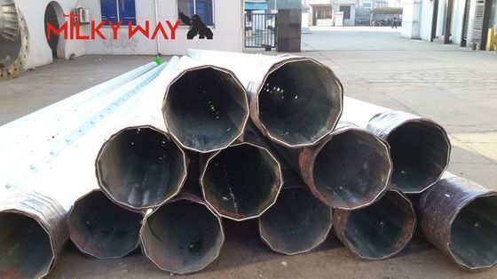 qualità  33KV Tubular Octagonal Steel Power Pole with 500 Kg Design Load and Wind Speed 160km/h Earthquake Resistant Fabbrica