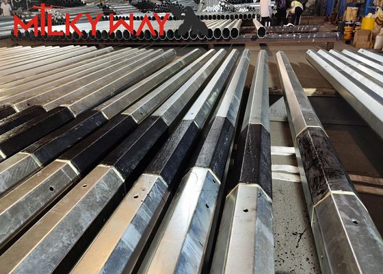 Palo elettrico di trasmissione zincato da 9 m 200dan 400dan 650dan per linea di distribuzione fornitore