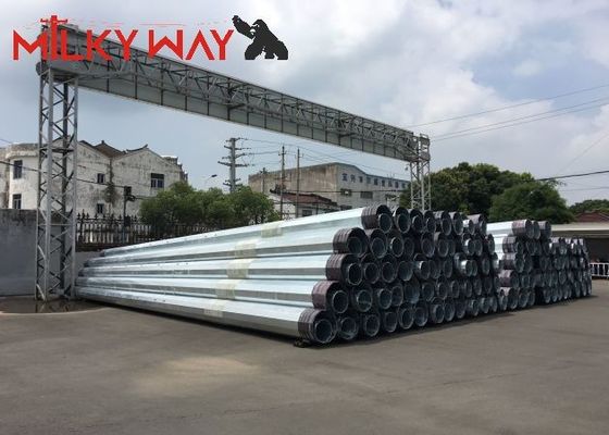 Progetto di trasmissione della linea di distribuzione elettrica 12M 16KN Steel Tubular Electric Pole fornitore