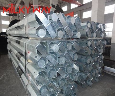 Distribuzione di potenza Polo di acciaio elettrico 35FT 40FT Hot Dip Galvanized Finish fornitore