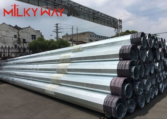 Pali elettrici in acciaio zincato da 80FT 90FT 138KV per la distribuzione elettrica fornitore
