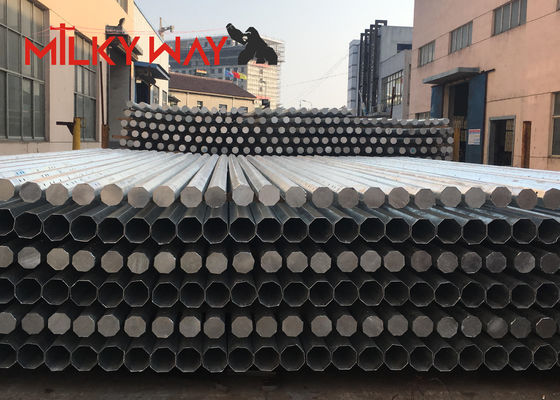 11M 8KN Acciaio Galvanizzato Tubulare Polo Telescopico con bitume 450mpa Resistenza al rendimento fornitore