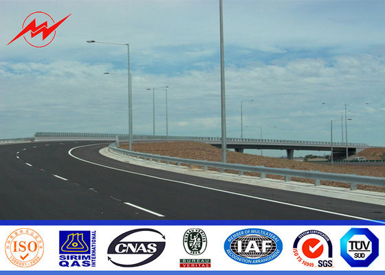 la immersione calda del degisn di palo di iluminazione pubblica di altezza di 6M-12M ha galvanizzato la superficie