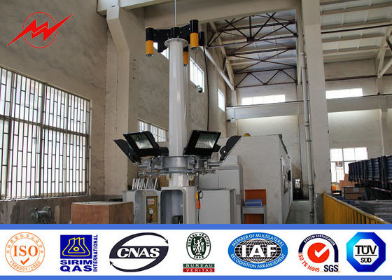 Torre del faro dell'albero dello stadio di football americano dell'anticorrosivo 30m alta con il sistema di sollevamento