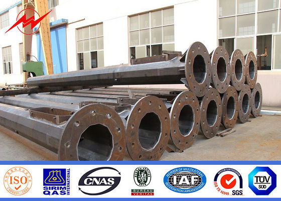 Torre galvanizzata antivento dell'albero della immersione calda alta, metallo palo leggero dell'aeroporto