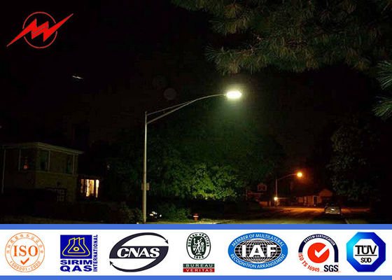 la immersione calda del doppio braccio di 12m ha galvanizzato il palo d'acciaio per iluminazione pubblica