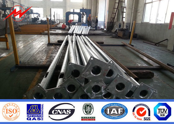 la immersione calda del doppio braccio di 7m ha galvanizzato il palo d'acciaio per illuminazione di via