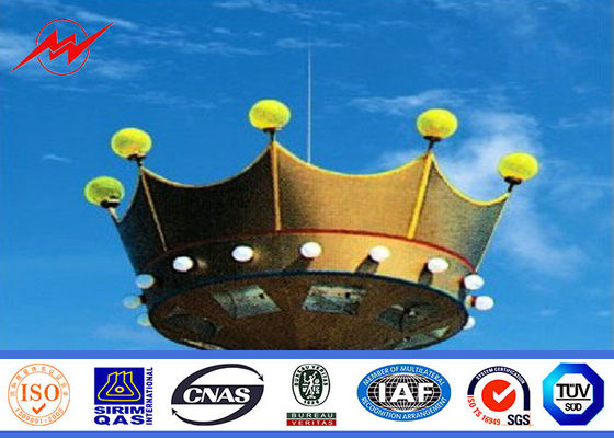 40M 12 lati hanno galvanizzato l'alto albero Palo per illuminazione della plaza con l'argano