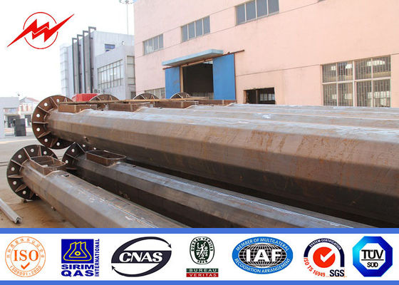 Albero galvanizzato conico tipico Palo di Headframe 45m alto per fino a 64 lampade dell'inondazione