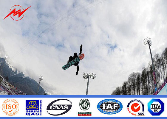 illuminazione concial della plaza del palo dell'albero di 25m alta con il sistema di sollevamento