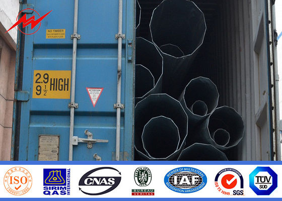 La corrente elettrica su misura di 50FT ha galvanizzato Palo d'acciaio per la trasmissione 110kv