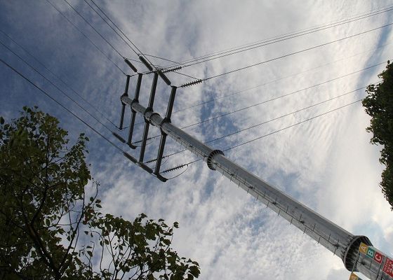 220kv Q345 ha galvanizzato il palo di corrente elettrica per la linea elettrica