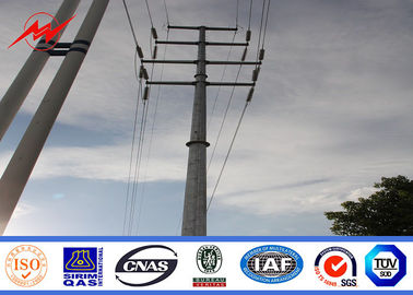 30 Ft 3mm NEA Galvanized Steel Power Pole per la linea sopraelevata progetto
