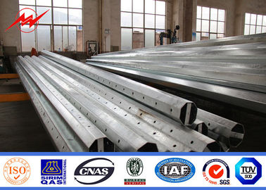 30 Ft 3mm NEA Galvanized Steel Power Pole per la linea sopraelevata progetto