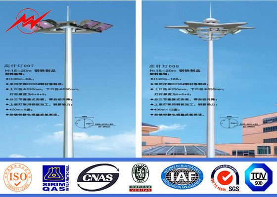 Alto albero Palo del palo tubolare d'acciaio d'acciaio dei pali Q345 per lo stadio