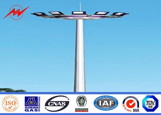 Alto albero Palo del palo tubolare d'acciaio d'acciaio dei pali Q345 per lo stadio