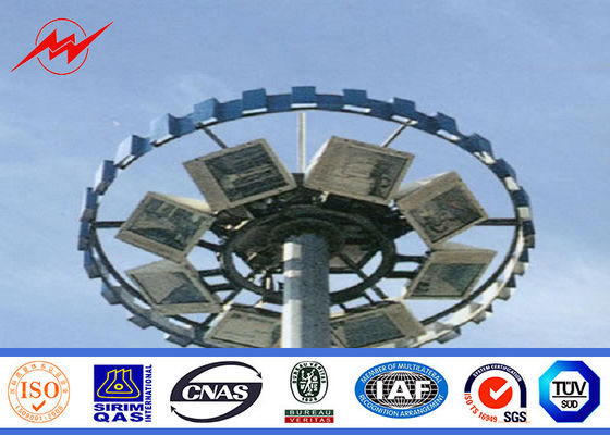 Il campo di calcio 30 metri ha galvanizzato l'alto albero Palo con il sistema di sollevamento