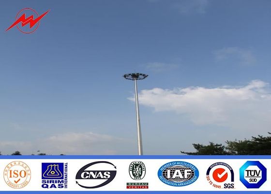 25 metri multisided l'alto palo dell'albero ricoperto polvere con 6*1000 il watt HPS