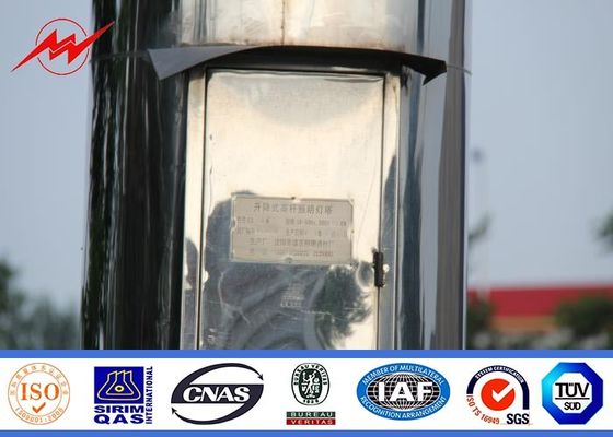 25 metri multisided l'alto palo dell'albero ricoperto polvere con 6*1000 il watt HPS