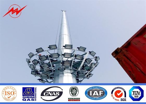 La immersione calda ha galvanizzato fuori l'alta luce di palo dell'albero della porta per il centro sportivo