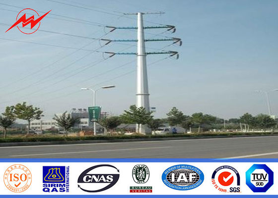 Galvanzied d'acciaio Electric Power Palo per la linea di trasmissione 345KV