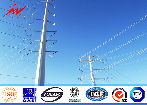il palo materiale conico di energia elettrica Q235 di 11m ha galvanizzato la singola sezione