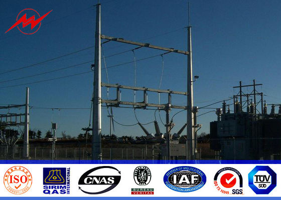il palo materiale conico di energia elettrica Q235 di 11m ha galvanizzato la singola sezione