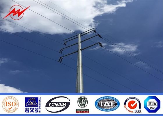 palo ottagonale di corrente elettrica di galvanizzazione 138KV per la trasmissione elettrica