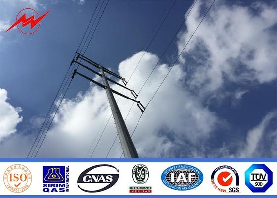 palo ottagonale di corrente elettrica di galvanizzazione 138KV per la trasmissione elettrica