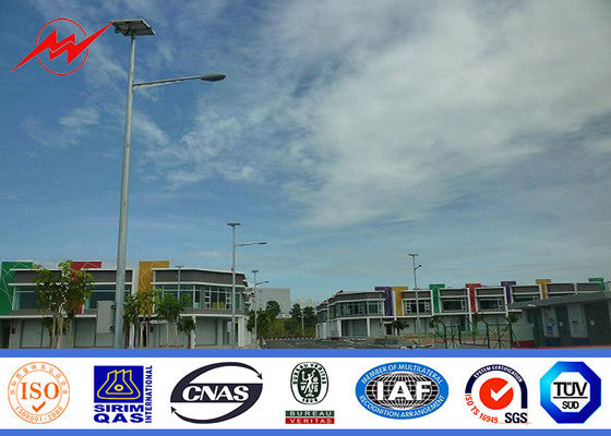 energia solare palo leggero della singola via del braccio di 12m per 18v/45w d'accensione esterni