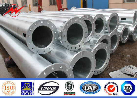 Sezione d'acciaio galvanizzata di verniciatura della strada privata 2.5mm Palo uno con il braccio trasversale due