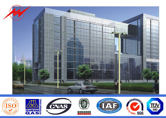 Sezione d'acciaio galvanizzata di verniciatura di HDG 3mm Palo uno per illuminazione della strada