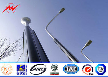 Immersione calda rotonda/ottagonale di 8m ha galvanizzato l'iluminazione pubblica pali con 30w LED