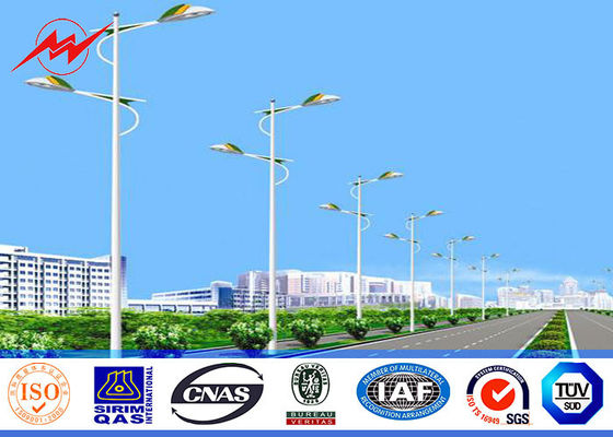 sostegno di spessore di 6mm 3mm il singolo ha galvanizzato Palo d'acciaio per iluminazione pubblica