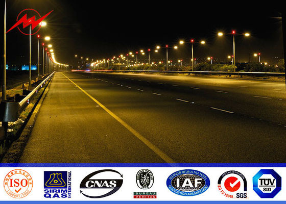 lo spessore della parete di 10mm 3mm ha galvanizzato Palo d'acciaio per la luce della strada principale